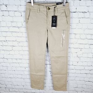 AMERICAN EAGLE | power fit super skinny stretch low rise twill pants